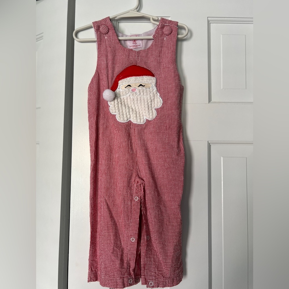 Baby Boy 12-18 Month Christmas smock one piece